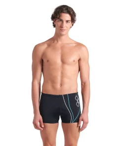 Bañador short arena Performance para hombre Trail Negro