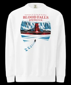 "Blood Falls" Antarctica Heavyweight Crewneck Sweatshirt – Haunted Seas Series