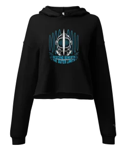 Alternative view of "Beneath The Outer Limits" Crop Hoodie