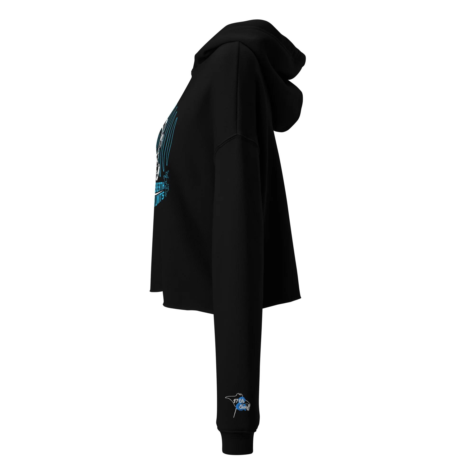 "Beneath The Outer Limits" Crop Hoodie - Image 3