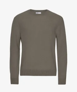 Classic Merino Wool Crew - Dusty Olive