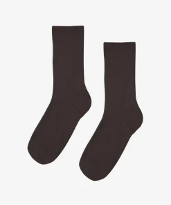 Classic Organic Socks W´s - Coffee Brown