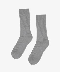 Merino Wool Blend Sock - Heather Grey