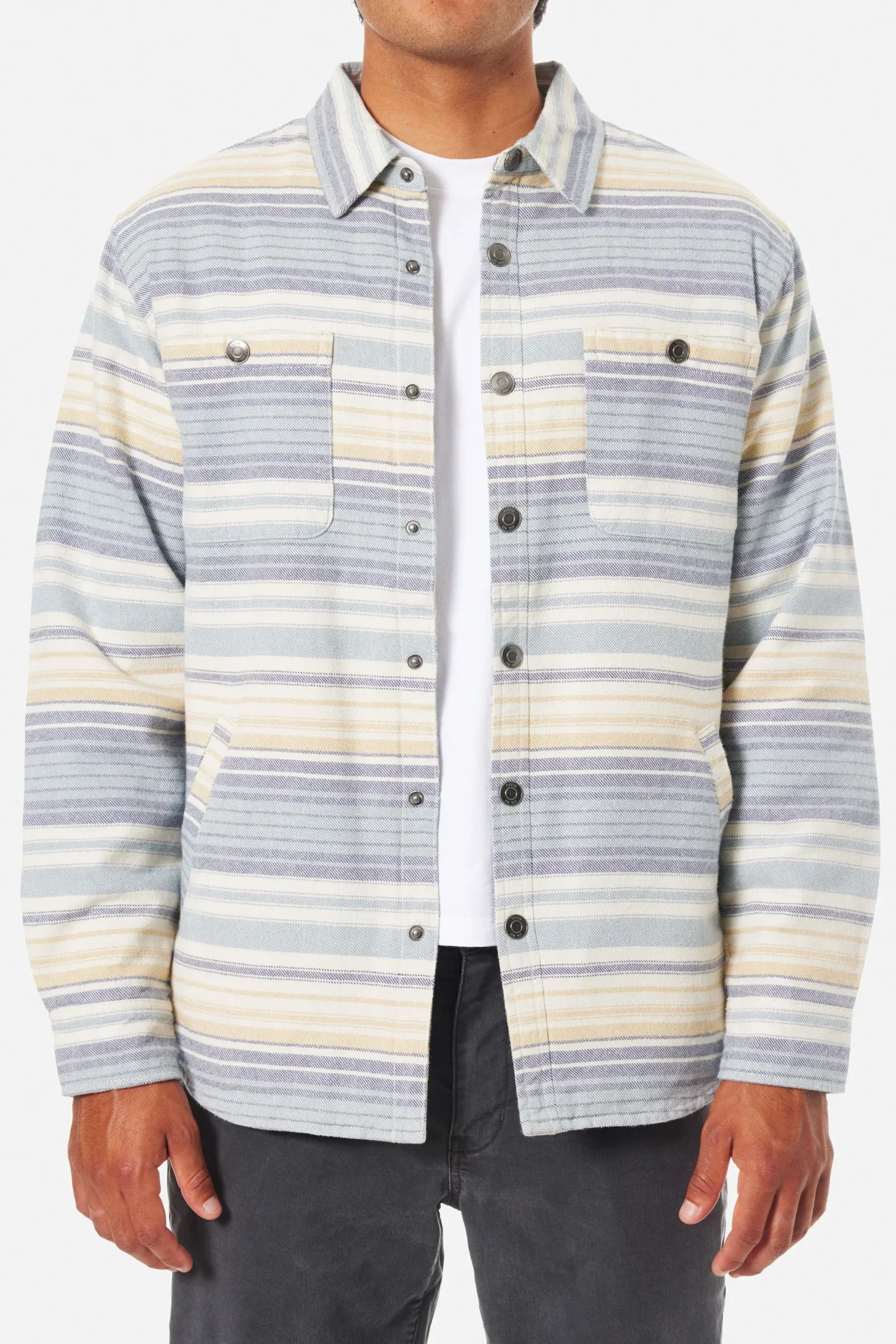 Harold Stripe Jacket - Airforce Blue - Katin - Image 4