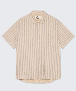 Alternative view of Silveira Panama Shirt - Blue Stripes