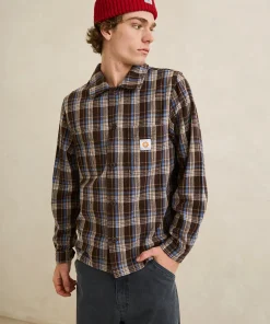 Alternative view of Alex Check Ls Shirt - Chestnut