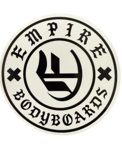 EMPIRE BODYBOARDS Sticker- White Background