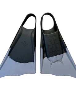 Alternative view of Ally Floating Swim Fins- Black/Grey
