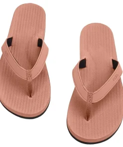 Indosole Womens Flip Flops - Essentials - Black/Rust/Lilac