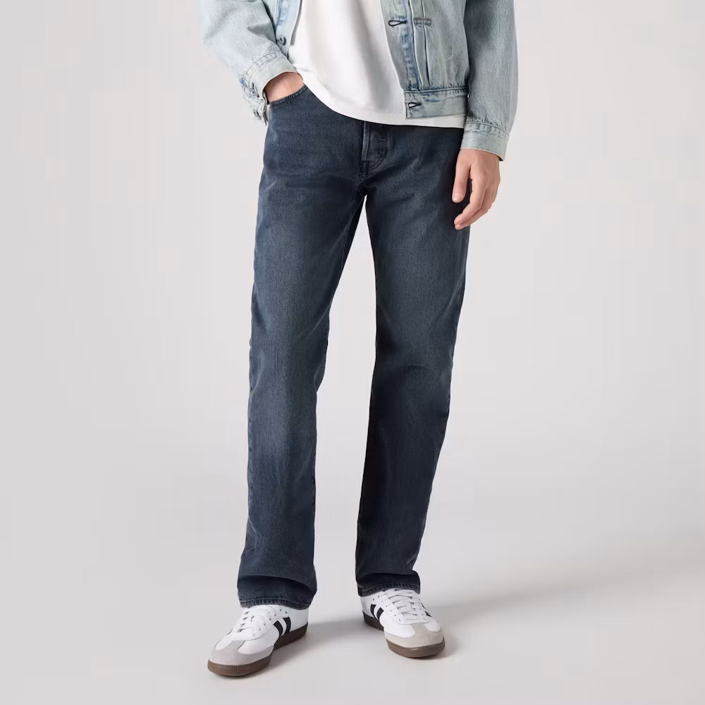 501 Orginal Jeans - Blue Black Stretch - Image 3
