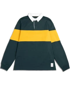 Mountain Rugby Shirt M - Dark Pine/Mustard